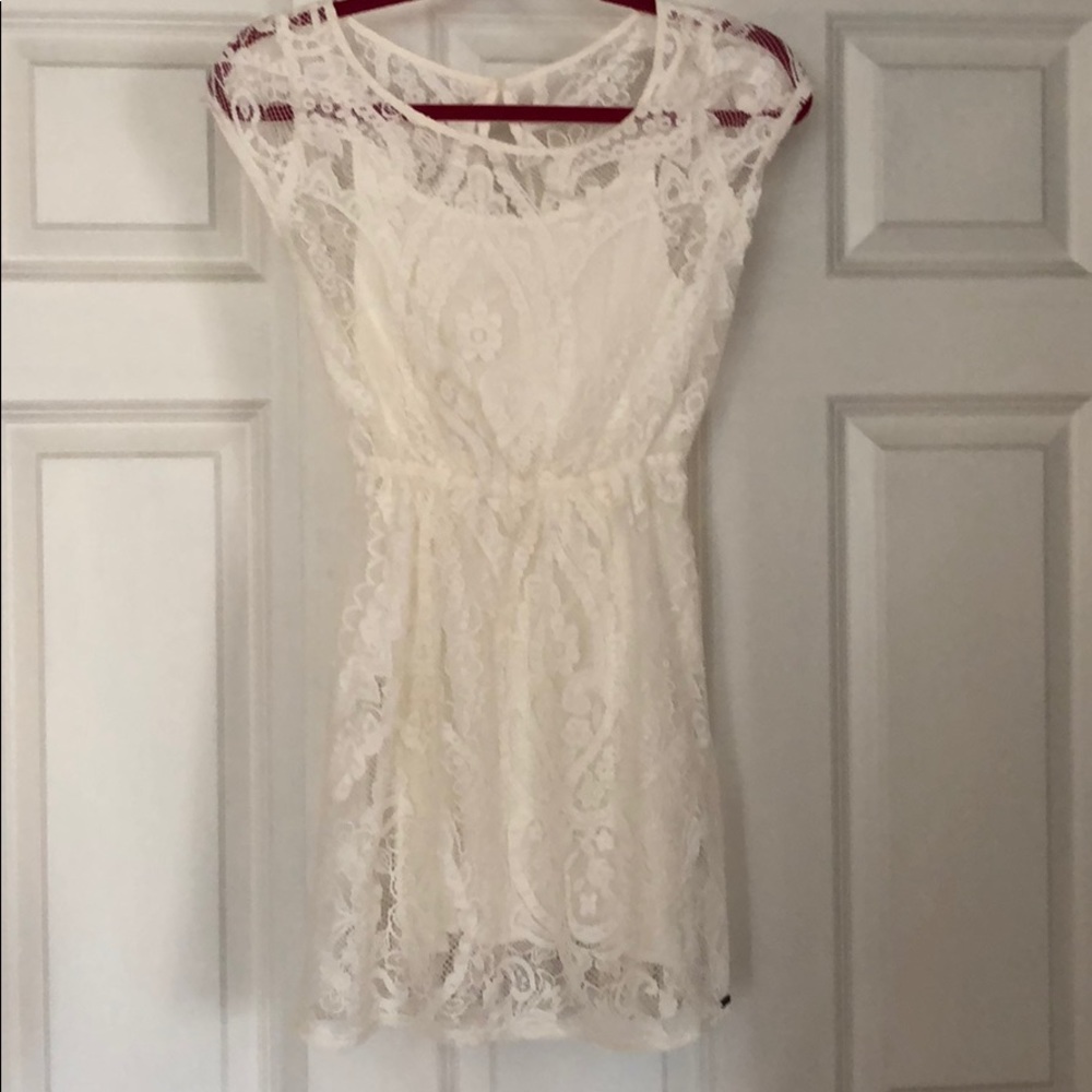 Hollister White Lace Spring/Summer Dress